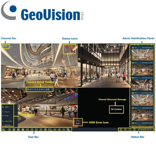 Grabador NVR GeoVision GV-RNVRL810-P de 8 canales