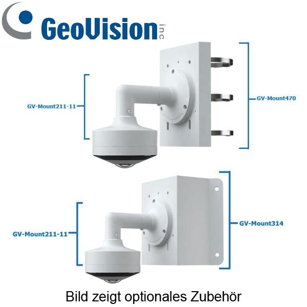 Cámara IP GeoVision GV-GFER6900 de 6 MP con ojo de pez e IA