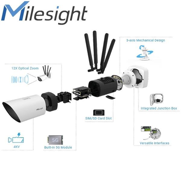 Cámara Milesight ISIS-MS-C2966-X12TGOPC de 2 MP y 5G