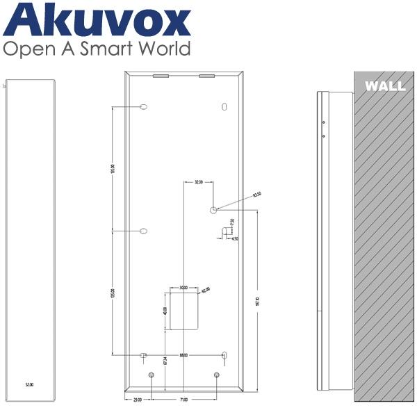 AV-X915 ON-WALL MB-THICK Thick Wall Enclosure