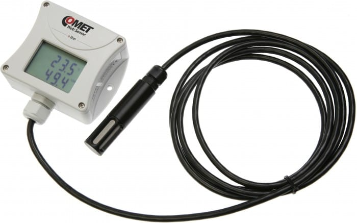 COMET T3511 – Ethernet WebSensor für Temperatur –30 bis +105 °C und Luftfeuchte
