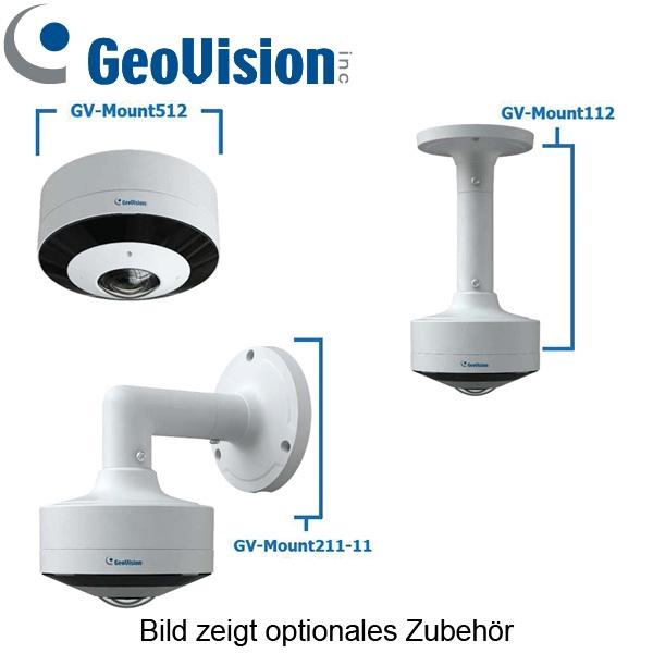 Cámara IP GeoVision GV-GFER6900 de 6 MP con ojo de pez e IA