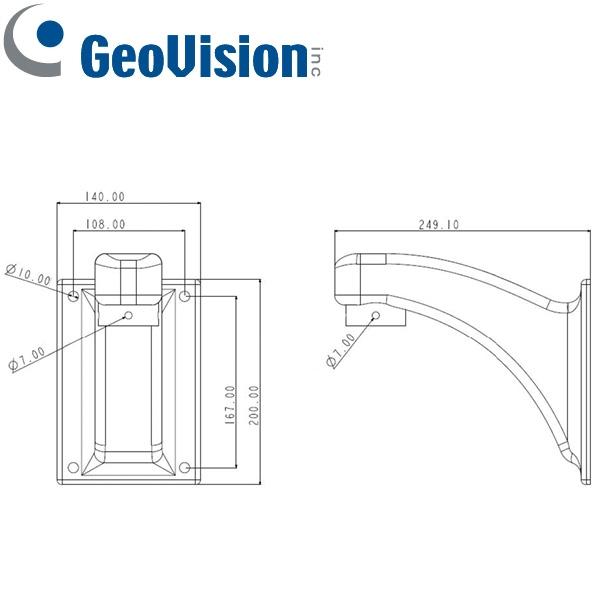 Soporte de pared GeoVision GV-MOUNT200