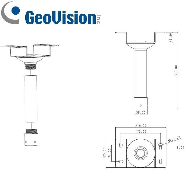 Soporte de techo GeoVision GV-MOUNT101