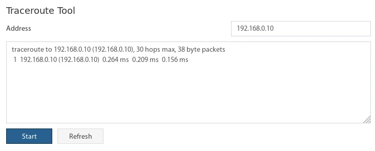 Traceroute-Werkzeug im Routing-Tab: Netzwerkpfade und Latenzen diagnostizieren