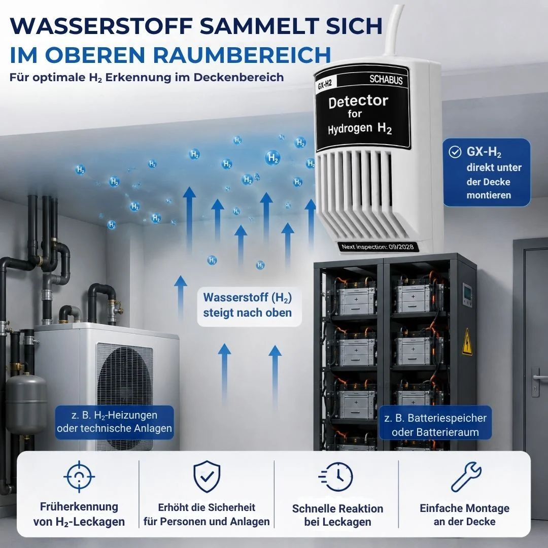 GX-H₂ - sensor de gas externo para la detección de hidrógeno (H₂)