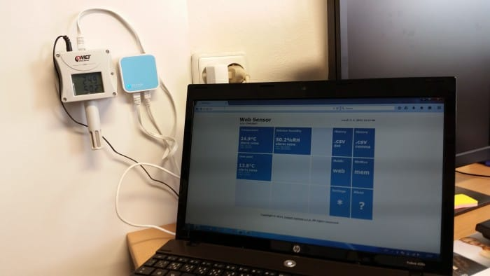 COMET T3510 – Sensor web Ethernet para temperatura de -30 a +80 °C y humedad de 0 a 100 % HR