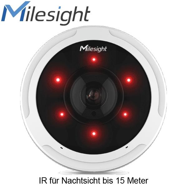 Cámara IP ojo de pez Milesight ISIS MS C9674 PA de 12 MP