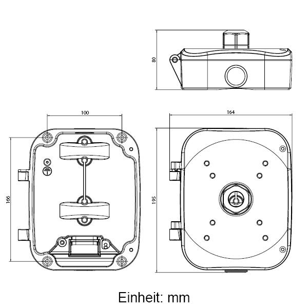 Caja de conexiones Milesight ISIS-MS-A43 IR para focos infrarrojos