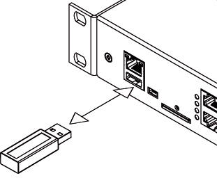 USB-Stick in die Didactum-Einheit stecken – das Gerät erstellt automatisch eine Systemreport-Datei