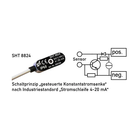 SHT 8824 - aktive Wassersensor mit 4–20-mA-Stromschleife