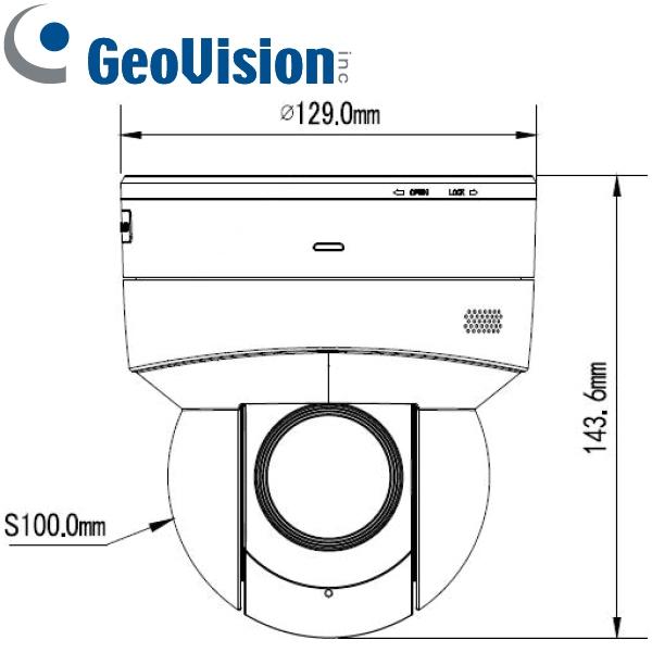 Cámara IP PTZ GeoVision GV-PTZ5810 IR de 5 MP