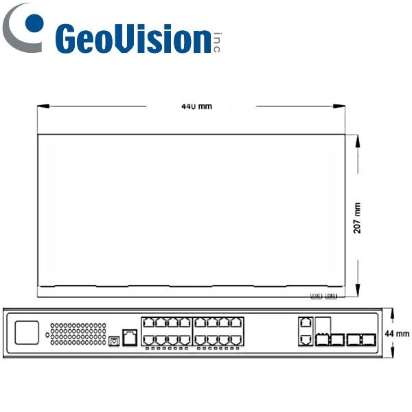 Switch PoE GeoVision GV-APOE1612