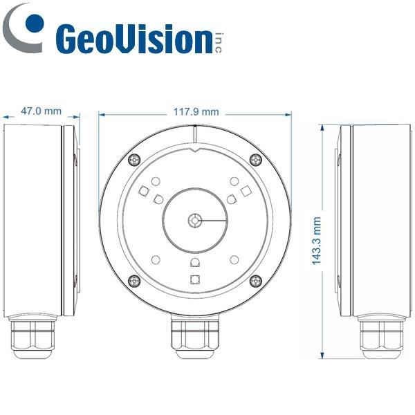 Caja de conexiones GV-MOUNT506-1 para cámaras domo