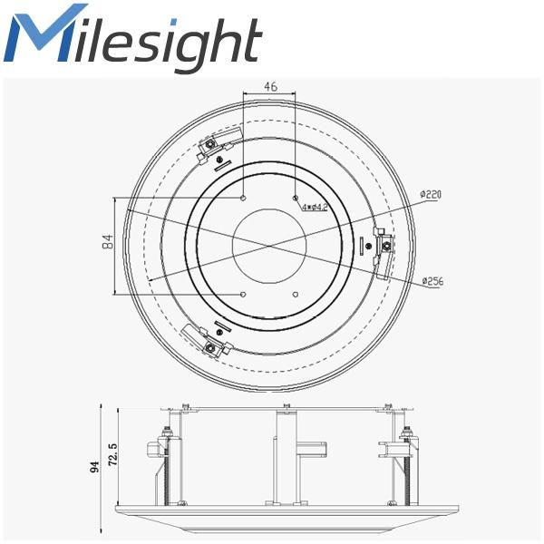 Soporte de techo ISIS-MS-A78 para cámaras ISIS-M-Dome y Mini-Speed-Dome