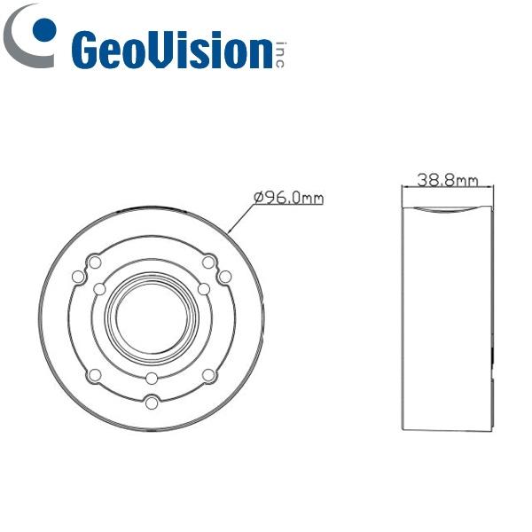 Caja de conexiones GeoVision GV-MOUNT507 para cámaras IP