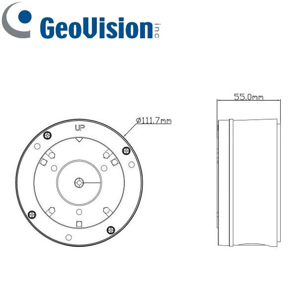 Caja de conexiones GeoVision GV-MOUNT507-1 para GV-GBL4900
