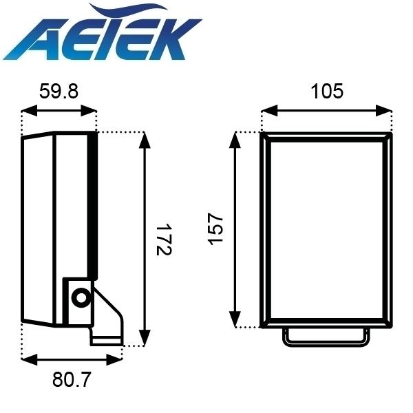 Aetek VO‑FR‑248‑070 LED Infrarot‑Strahler