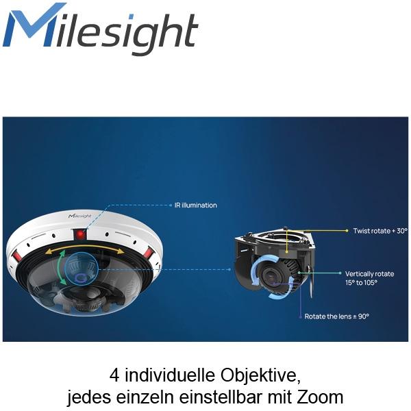 Milesight ISIS MS C5321 FPE 4x5MP Multivision IP-camera