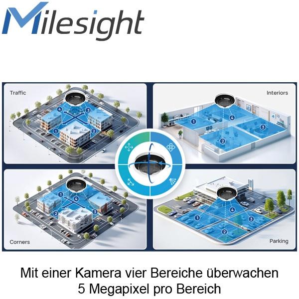Milesight ISIS MS C5321 FPE 4x5MP Multivision IP-camera