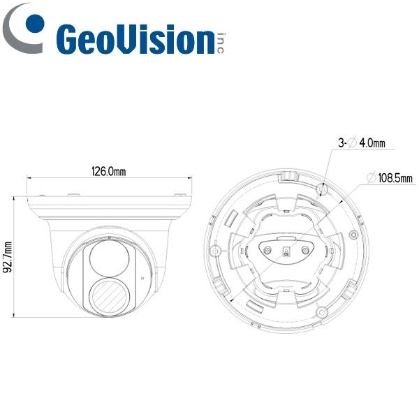 Cámara IP GeoVision GV-EBD2704-2.8 de 2 MP