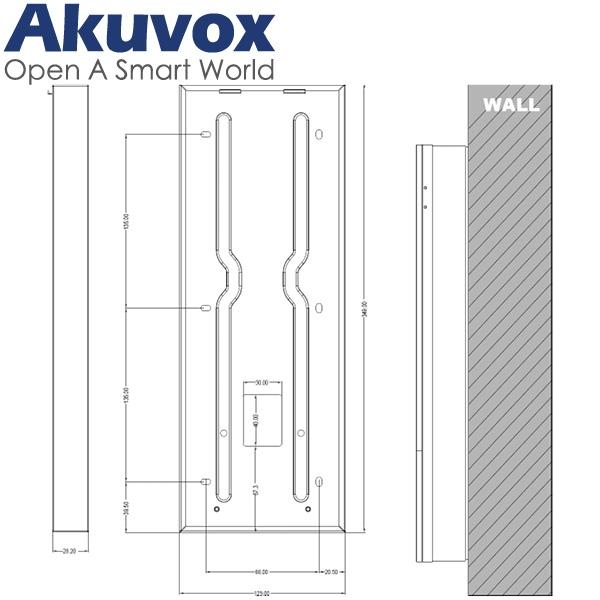 Caja de montaje en superficie AV-X915 M-BOX para pared