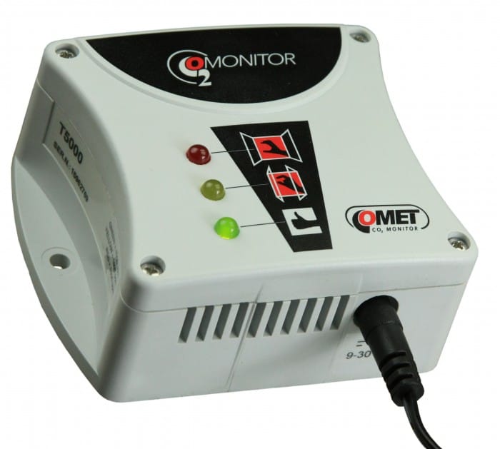 Monitor de CO2 Comet T5000 con indicador LED