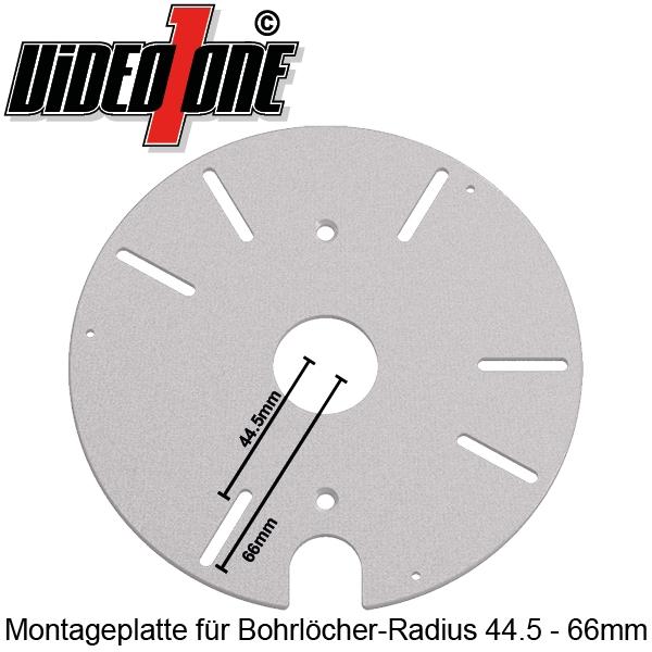 Placa de montaje grande para cámara VO-CM10PL, blanca, para soportes de techo
