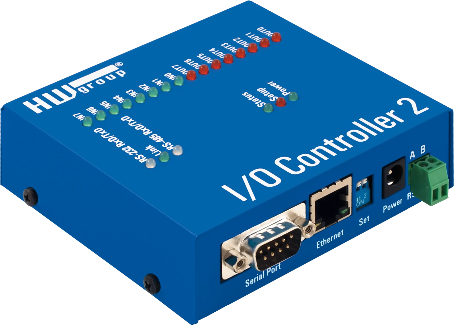 Single Button Serial Controller I/O Controller 2: RS-232/485 & I/O via Ethernet