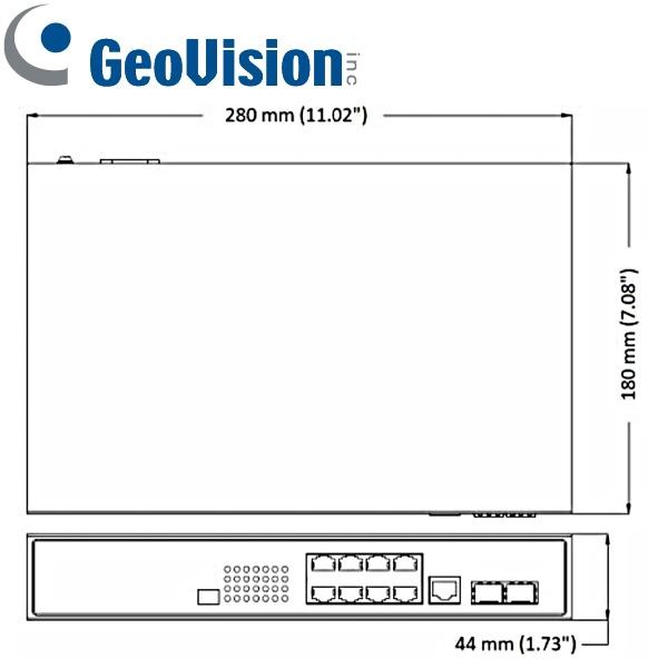 Switch PoE GeoVision GV-APOE0812