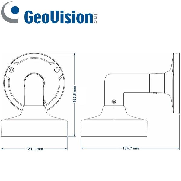 Soporte de pared GeoVision GV-MOUNT211-11 para cámaras ojo de pez