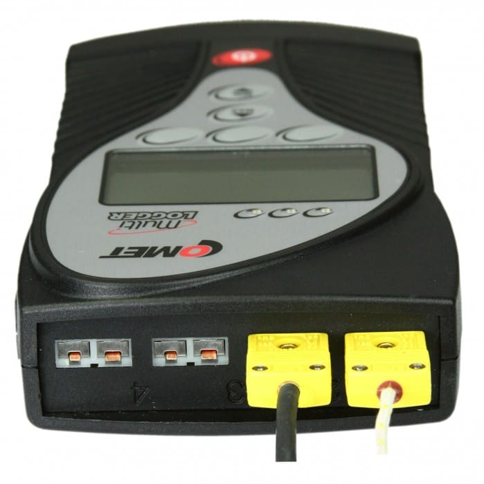 COMET M1200 – Multiregistrador con 4 entradas de termopar (K/J/S/B/T/N hasta +1800 °C), puerto Ethernet