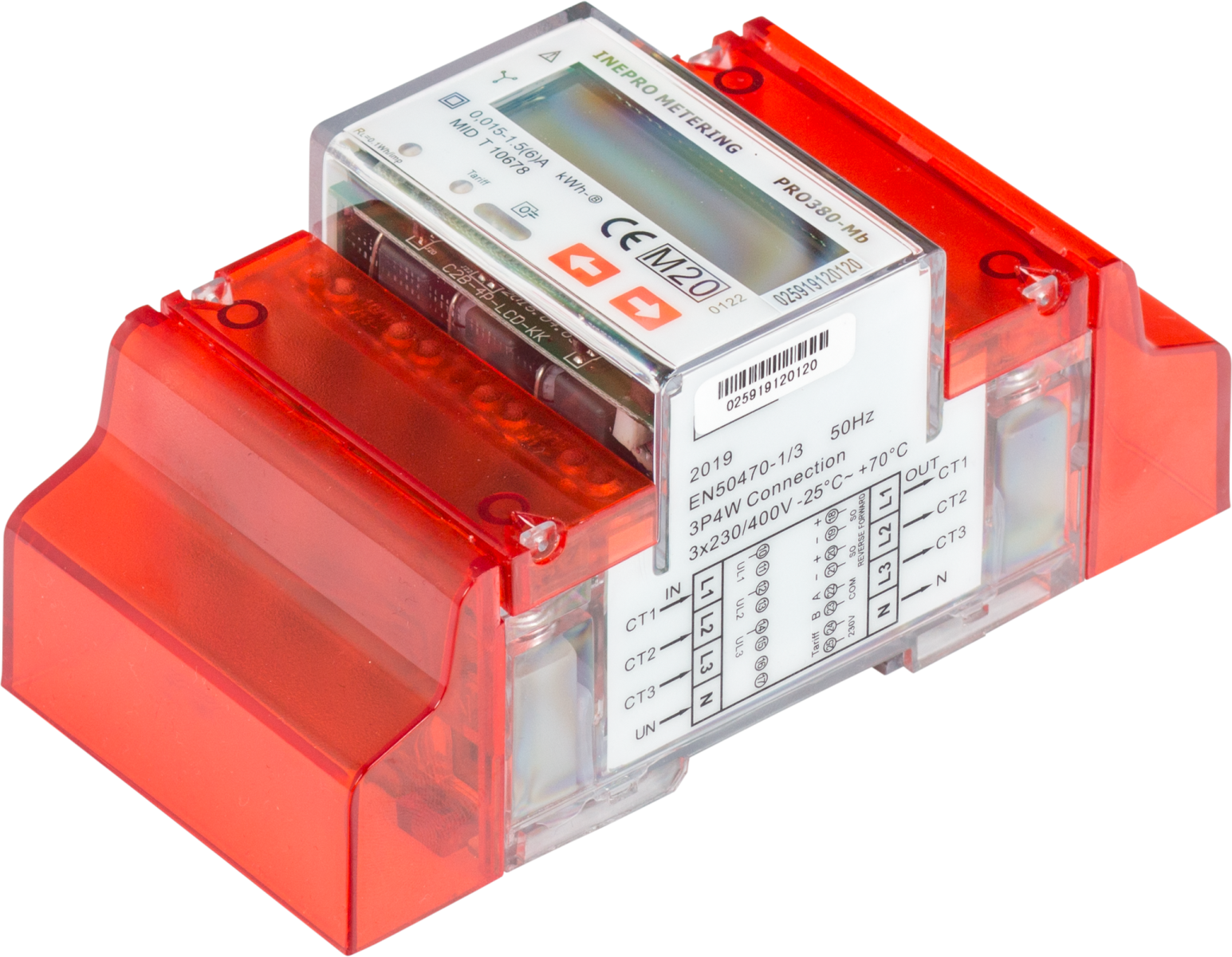 Medidor trifásico PRO380-Mb x/5A M-Bus para transformadores de intensidad