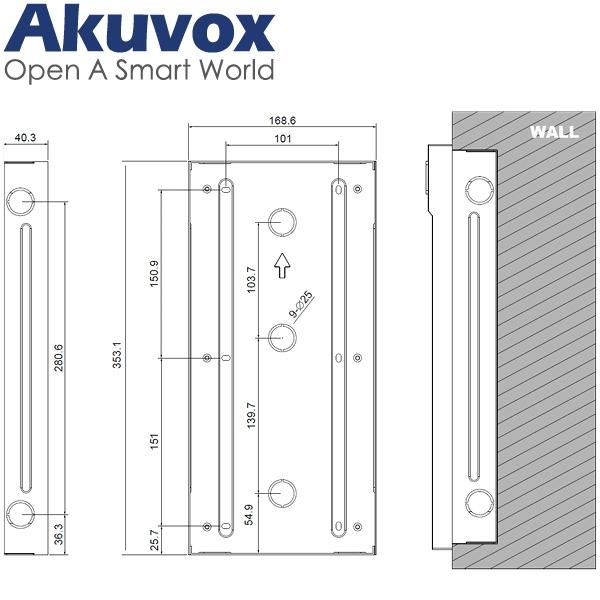 Kit de instalación empotrada AV-S539
