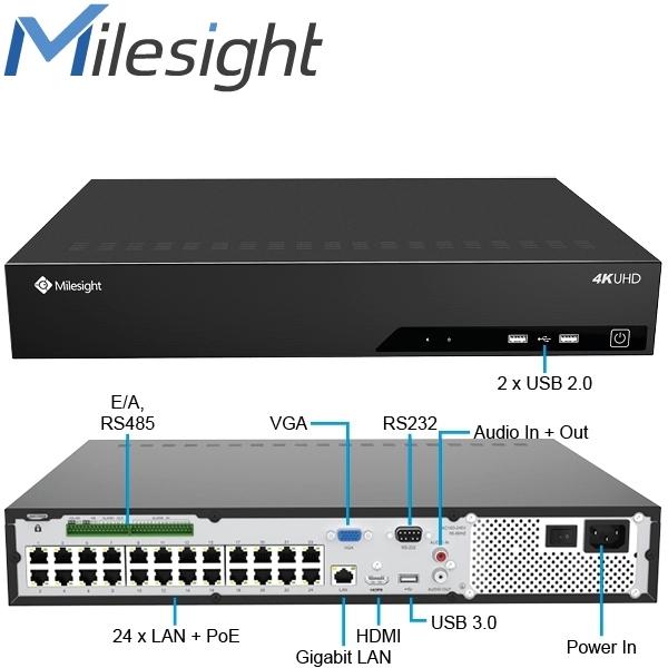 Grabador NVR Milesight ISIS-MS-N7048-PG de 48 canales
