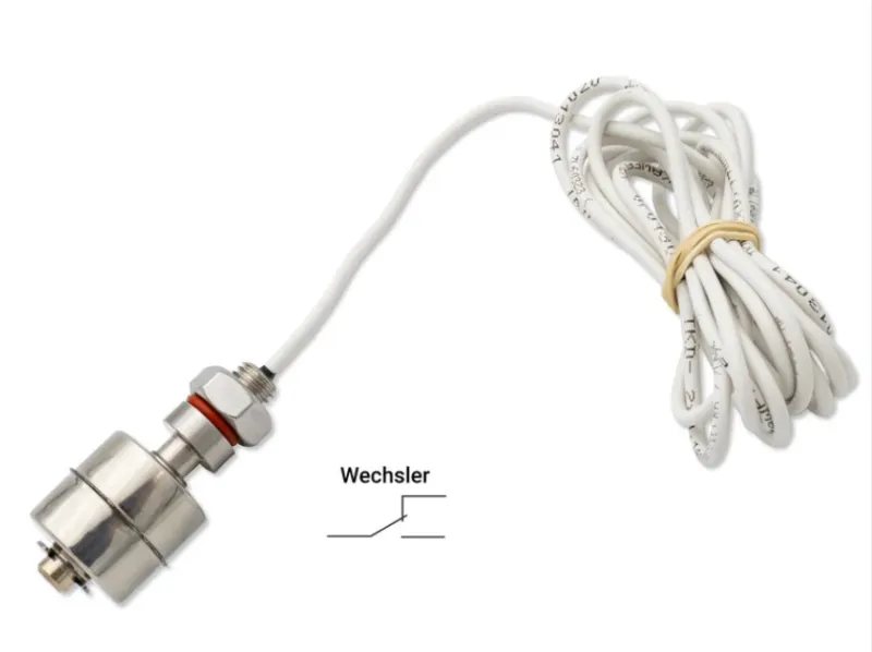 Mini-interrupteur à flotteur V2A contact inverseur