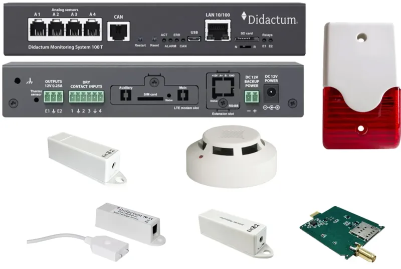 Didactum 100T Pack Surveillance Climatique par SMS