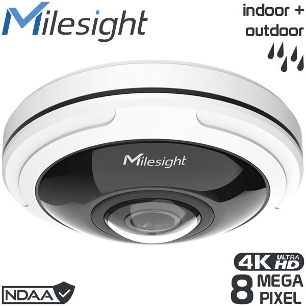 Caméra IP Fisheye 8 MP Milesight ISIS MS-C8274-PA
