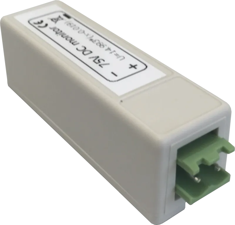 Sensor de tension DC Didactum - vista frontal